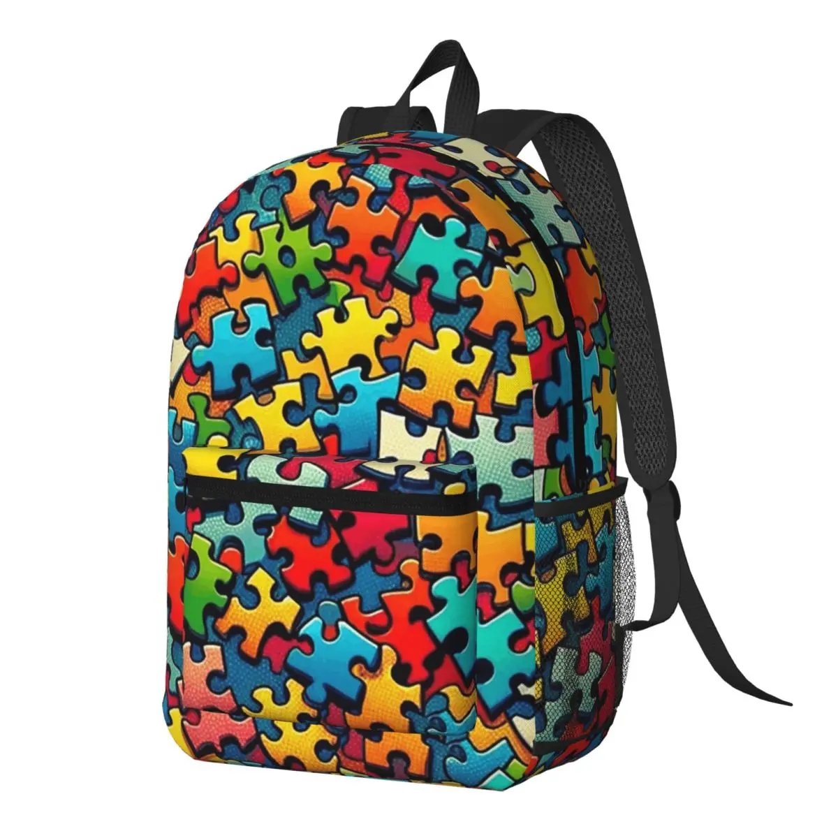 Autism Awareness Colorful Puzzle Piece Print Backpack Daypack Large Capacity BookBag School Bag Shoulder Bags for Men Women
Autism Awareness Colorful Puzzle Piece Print Backpack Daypack Large Capacity BookBag School Bag Shoulder Bags for Men Women