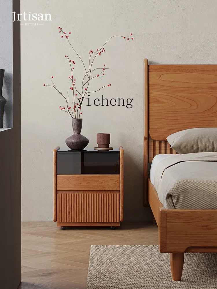 W5.14 1 solid wood bedside table cherry wood removable bedroom bedside table storage cabinet
W5.14 1 solid wood bedside table cherry wood removable bedroom bedside table storage cabinet