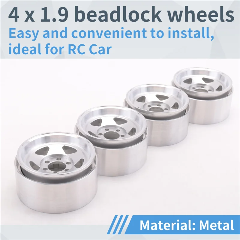 ABTI-4PC RC диски 1,9-дюймовый комплект колесных дисков с бисером RC, ступица колеса для 1:10 RC Crawler Axial SCX10 90046 TRX4 D90
ABTI-4PC RC диски 1,9-дюймовый комплект колесных дисков с бисером RC, ступица колеса для 1:10 RC Crawler Axial SCX10 90046 TRX4 D90
