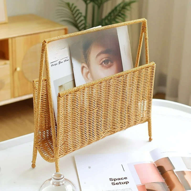 Customizable Imitation Rattan Weaving Homestay Cafe Magazine Storage Rack Sample Room Household
Customizable Imitation Rattan Weaving Homestay Cafe Magazine Storage Rack Sample Room Household