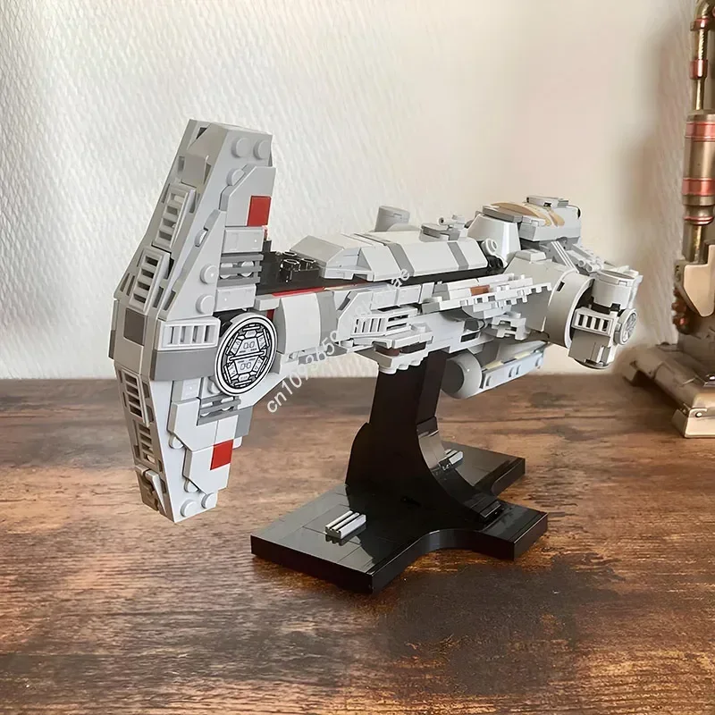 681PCS Starship Series Mid-Scale Hammerhead Corvette Model Moc Building Blocks Spacecraft Brick DIY Set Festival Gifts Kid Toys
681PCS Starship Series Mid-Scale Hammerhead Corvette Model Moc Building Blocks Spacecraft Brick DIY Set Festival Gifts Kid Toys