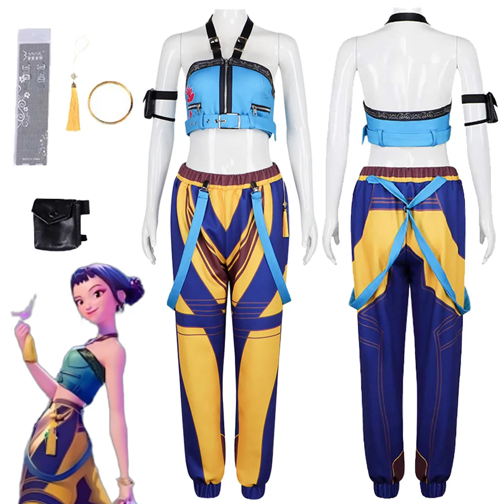 2025 Cartoon Demon Hunter of KPop Cosplay Zoey Top Pants Halloween Carnival Suits For Women Disguise Roleplay Costume Outfits
2025 Cartoon Demon Hunter of KPop Cosplay Zoey Top Pants Halloween Carnival Suits For Women Disguise Roleplay Costume Outfits