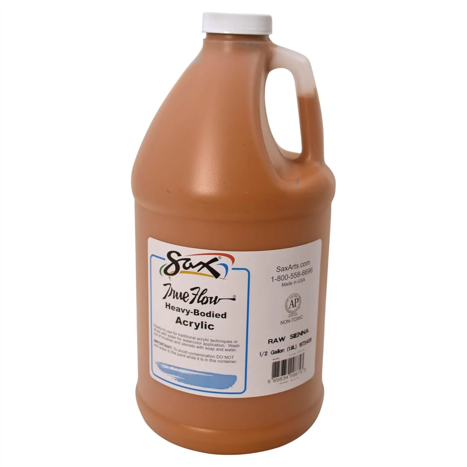 Sax Heavy Body Acrylic Paint for School and Arts Crafts, Raw Sienna, 1/2 Gallon
Sax Heavy Body Acrylic Paint for School and Arts Crafts, Raw Sienna, 1/2 Gallon