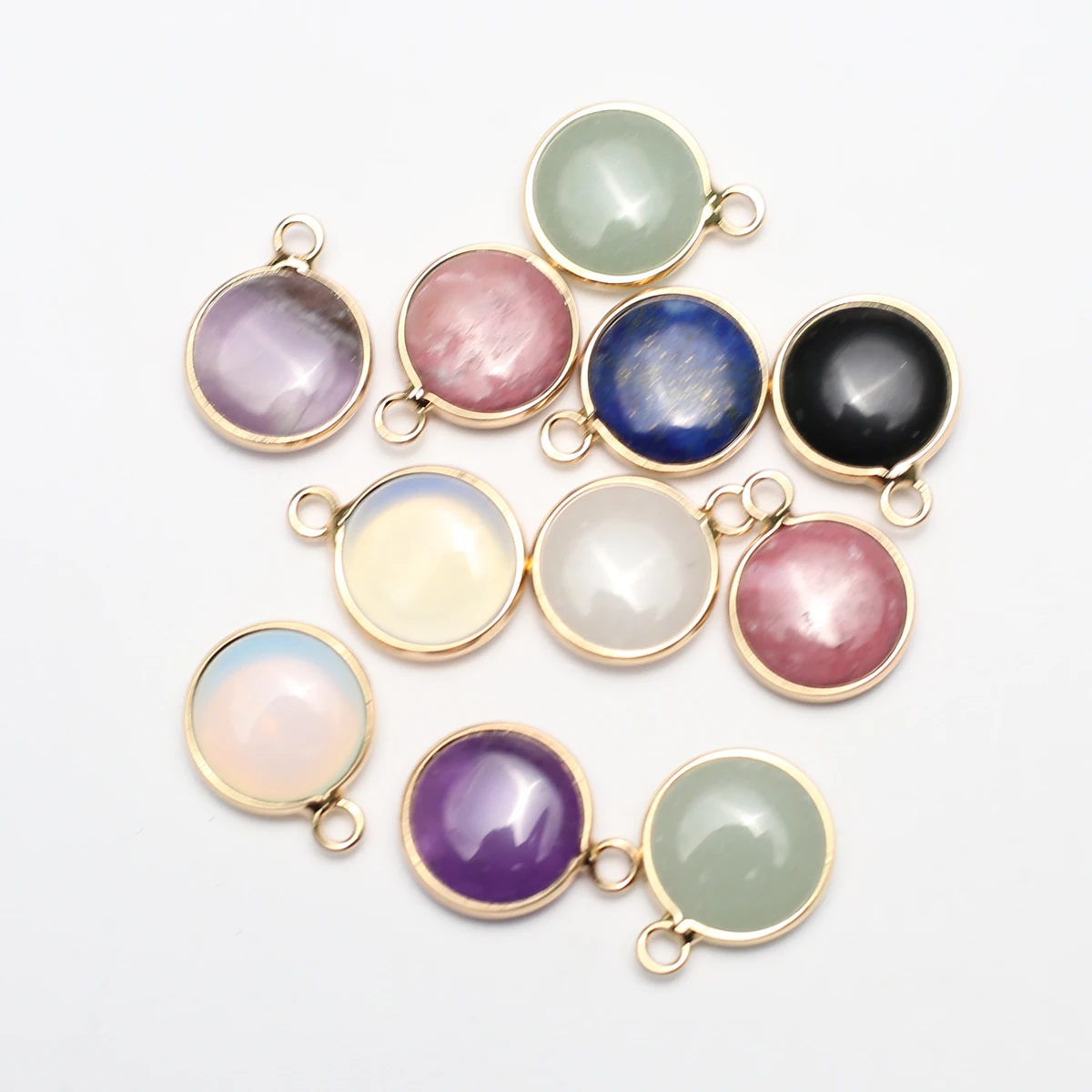 10PCS Wholesale Round Natural Stone Agate Crystal Pendant Jewelry Making DIY Necklace Earrings Accessories Gifts 19x15mm
10PCS Wholesale Round Natural Stone Agate Crystal Pendant Jewelry Making DIY Necklace Earrings Accessories Gifts 19x15mm