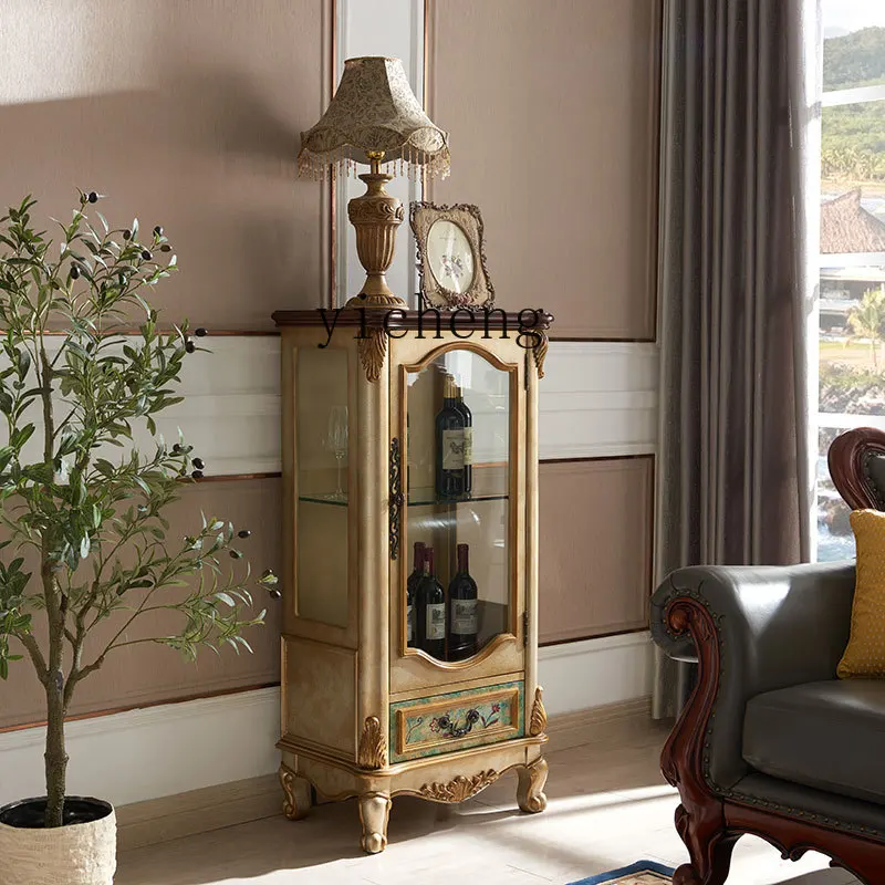 solid wood wine corner cabinet glass European living room old wall side cabinet display cabinet locker
solid wood wine corner cabinet glass European living room old wall side cabinet display cabinet locker