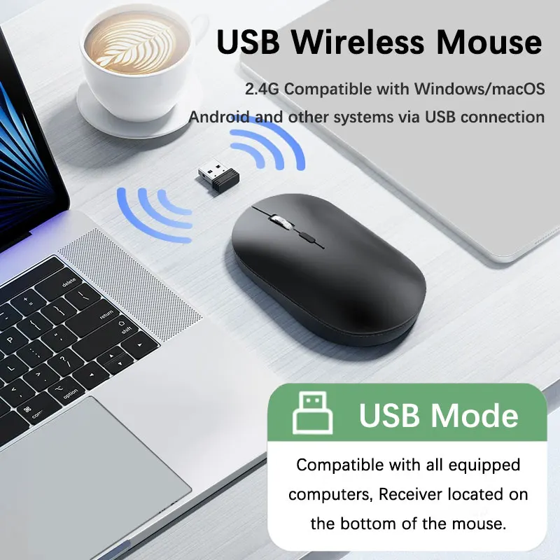 2.4GHz Mouse with USB Adapter, Ergonomic Optical Mouse, DPI Adjustable, Durable Metal External, for Laptop/PC, Battery Powered
2.4GHz Mouse with USB Adapter, Ergonomic Optical Mouse, DPI Adjustable, Durable Metal External, for Laptop/PC, Battery Powered
