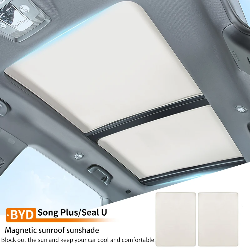 2Pcs Car Sunroof Sunshade Cover Sun Roof Visor Shade Heat Lsolate Protection Case For Byd Song Plus Seal u Dmi Ev 2020-2025
2Pcs Car Sunroof Sunshade Cover Sun Roof Visor Shade Heat Lsolate Protection Case For Byd Song Plus Seal u Dmi Ev 2020-2025