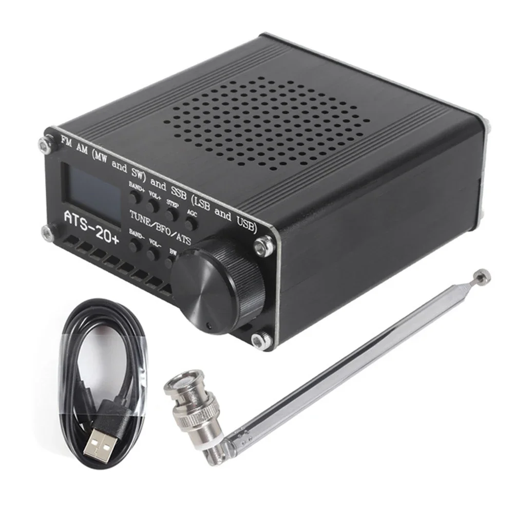 Digital Radio ATS-20+ Si4732 Radio Audio Output Built-in Lithium Battery For 3.5mm Headphones Type-C Charging Cable
Digital Radio ATS-20+ Si4732 Radio Audio Output Built-in Lithium Battery For 3.5mm Headphones Type-C Charging Cable