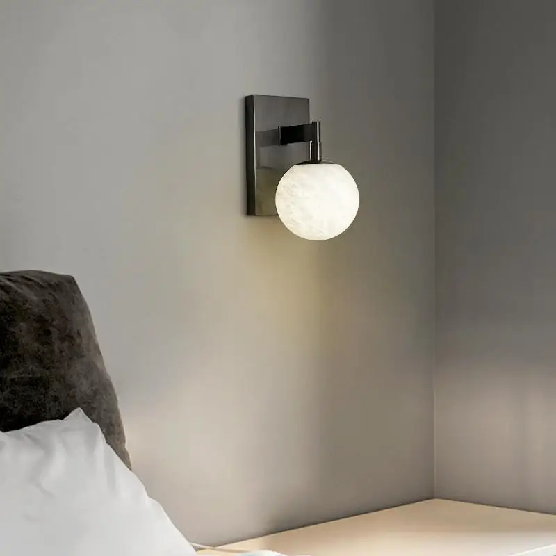 Minimally Designed Black Hole Stone Bedroom Headboard Modern All Copper Marble Living Room Background Wall Balcony Wall Lamp LED
Minimally Designed Black Hole Stone Bedroom Headboard Modern All Copper Marble Living Room Background Wall Balcony Wall Lamp LED