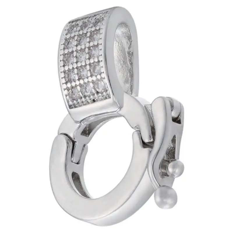 31BB Cubic Zirconia Shortener Clasps Fold Over Clasps Interchangeable Bail Clasp Enhancer Clasp for DIY Bracelet Necklace
31BB Cubic Zirconia Shortener Clasps Fold Over Clasps Interchangeable Bail Clasp Enhancer Clasp for DIY Bracelet Necklace