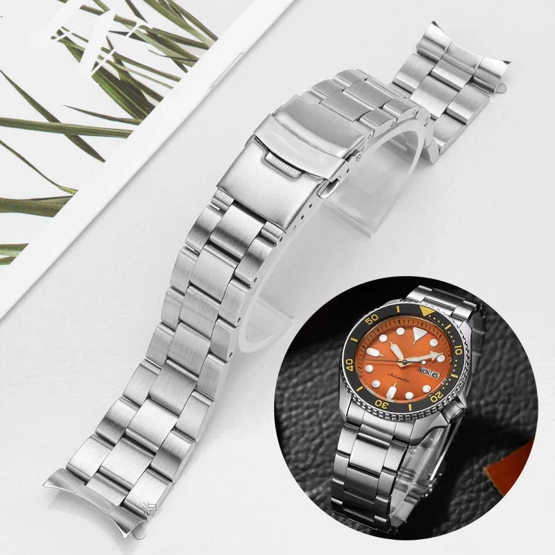20mm 22mm Solid Stainless Steel Band for Seiko SKX007 SKX009 SKX011 Curved End Replacement Strap with Tool Bracelets Accessories
20mm 22mm Solid Stainless Steel Band for Seiko SKX007 SKX009 SKX011 Curved End Replacement Strap with Tool Bracelets Accessories