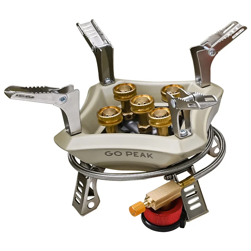 18000W High Power Camping Stoves Khaki Black Strong Fire Burner Outdoor Portable Gas Stove with Adapter Hiking Picnic Gas Cooker
18000W High Power Camping Stoves Khaki Black Strong Fire Burner Outdoor Portable Gas Stove with Adapter Hiking Picnic Gas Cooker