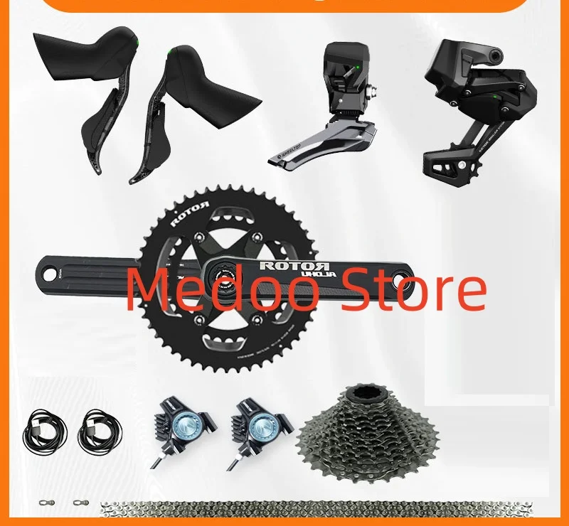 WHEELTOP EDS TX Wireless Groupset, шатуны Rotor ALDHU, гидравлический дисковый тормоз, 2*12s
WHEELTOP EDS TX Wireless Groupset, шатуны Rotor ALDHU, гидравлический дисковый тормоз, 2*12s