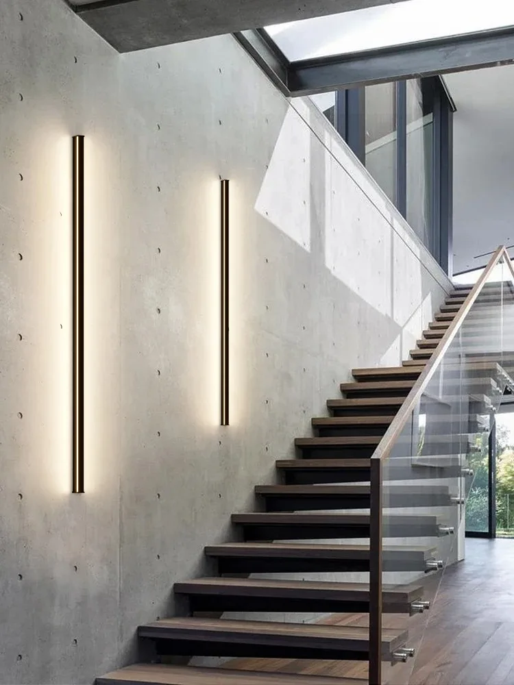 Modern minimalist long wall lamp simple one word living room staircase creative background wall line bedroom bedside lamp
Modern minimalist long wall lamp simple one word living room staircase creative background wall line bedroom bedside lamp