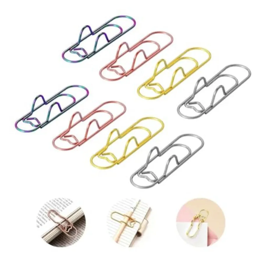 Oversized Paper Clip with Pen Holder, 8 Pack Large Metal Paper Clips, 2 in 1 Paper Clip and Pen Loop for Teachers, Office Admin
Oversized Paper Clip with Pen Holder, 8 Pack Large Metal Paper Clips, 2 in 1 Paper Clip and Pen Loop for Teachers, Office Admin
