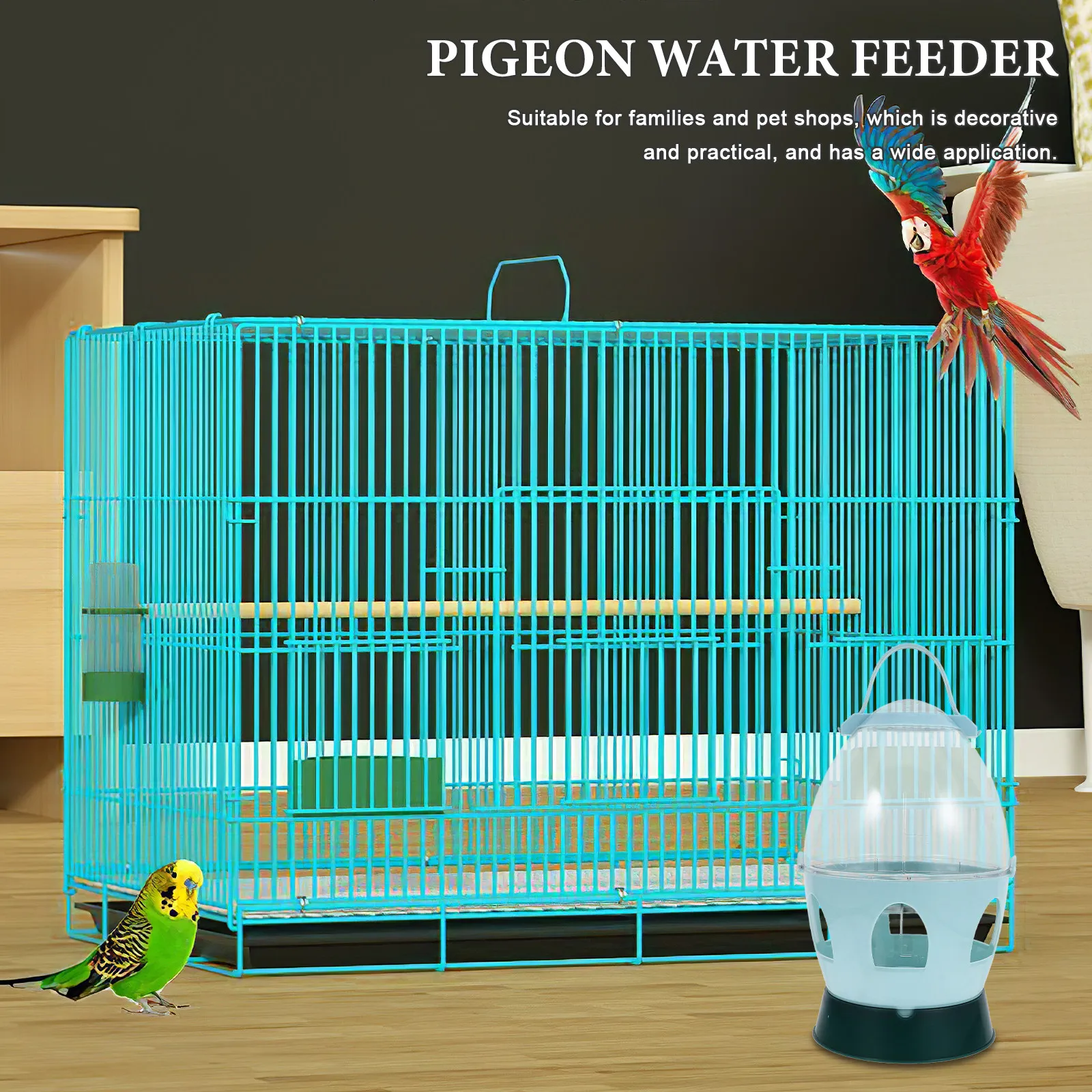 Automatic Pigeon Water Feeder Large Capacity Plastic Bird Water Dispenser Removable Easy Clean Bird Cage Accessories Poultry
Automatic Pigeon Water Feeder Large Capacity Plastic Bird Water Dispenser Removable Easy Clean Bird Cage Accessories Poultry