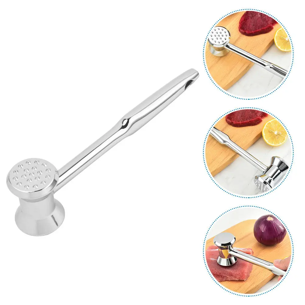 Meat Tenderizer Mallet Zinc Alloy Heavy Duty Kitchen Meat Hammer Tenderizer Mallet Pounder Cooking Tools for Steak Chicken Beef
Meat Tenderizer Mallet Zinc Alloy Heavy Duty Kitchen Meat Hammer Tenderizer Mallet Pounder Cooking Tools for Steak Chicken Beef