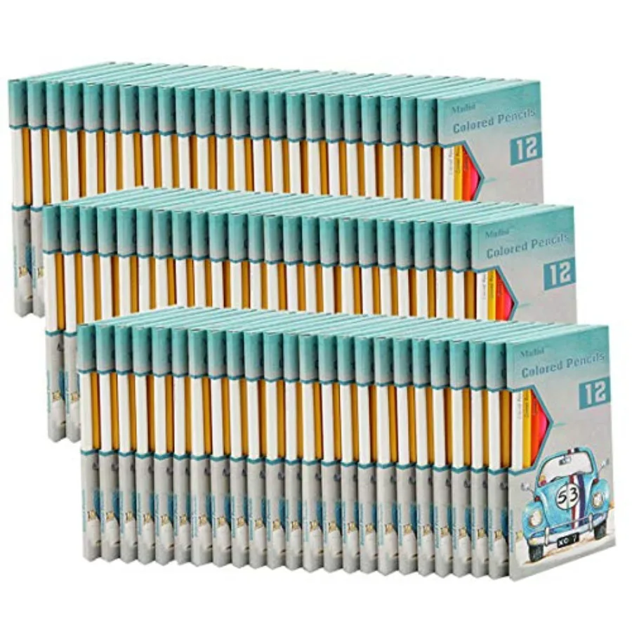 Colored Pencils Bulk - Non-Toxic Pre-Sharpened - 72 Packs of 12-Count - 864 Bulk Pack
Colored Pencils Bulk - Non-Toxic Pre-Sharpened - 72 Packs of 12-Count - 864 Bulk Pack
