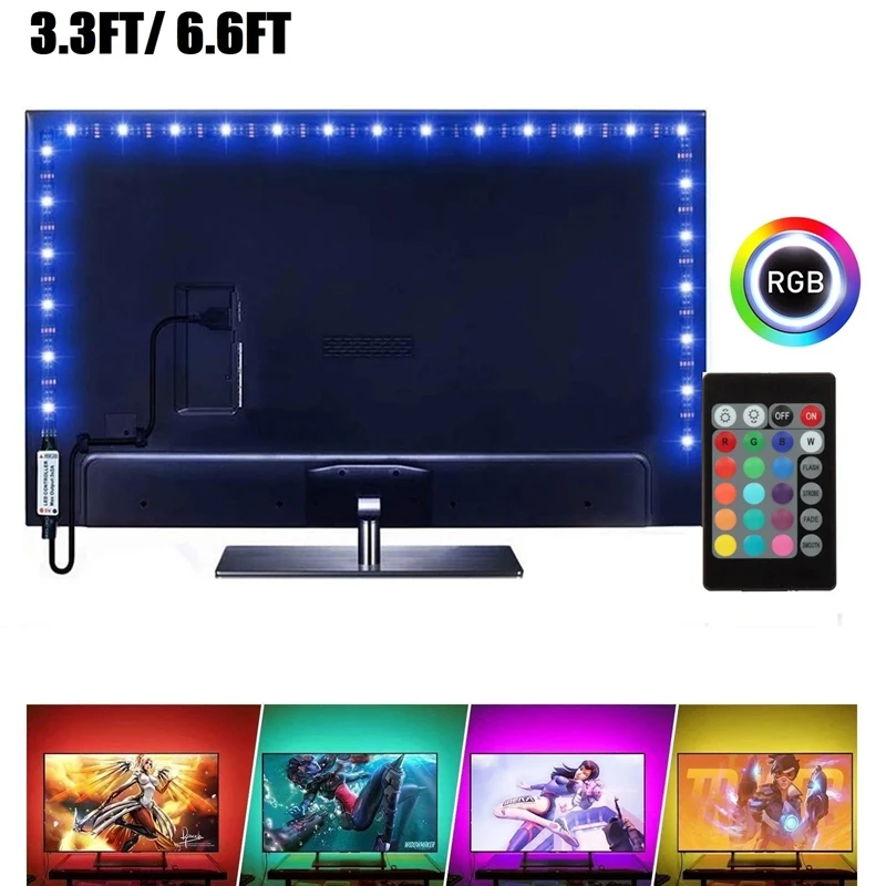 5050 RGB LED Flexible Light Strip USB RGB Strip Light for TV Background Walls Festival Decoration LED Strip Commercial Lighting
5050 RGB LED Flexible Light Strip USB RGB Strip Light for TV Background Walls Festival Decoration LED Strip Commercial Lighting
