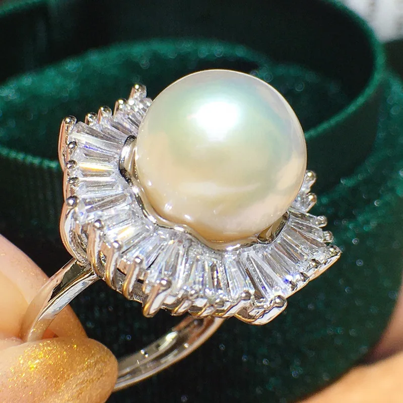 Кольцо с пресноводным жемчугом 11-12 мм, большое зернистое базовое идеальное круглое кольцо с цирконом 18 карат, модное универсальное 113
Кольцо с пресноводным жемчугом 11-12 мм, большое зернистое базовое идеальное круглое кольцо с цирконом 18 карат, модное универсальное 113