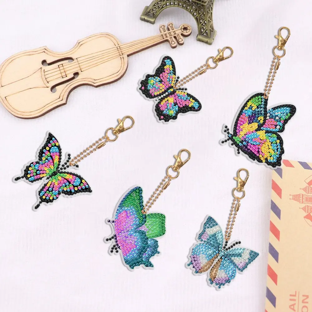 DIY Butterfly Diamond Painting Keychain Rhinestone Cartoon Bag Pendant Kids Educational Craft Backpack Decor
DIY Butterfly Diamond Painting Keychain Rhinestone Cartoon Bag Pendant Kids Educational Craft Backpack Decor