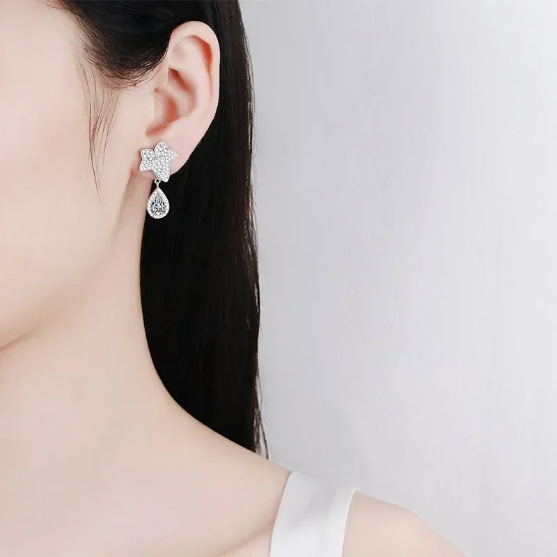 Классические женские серьги-подвески из платины PT950 в форме кленового листа с муассанитом 1/2 карата, бриллиантовой огранки, для свадьбы, изысканные ювелирные украшения, подарок для девушки
Классические женские серьги-подвески из платины PT950 в форме кленового листа с муассанитом 1/2 карата, бриллиантовой огранки, для свадьбы, изысканные ювелирные украшения, подарок для девушки