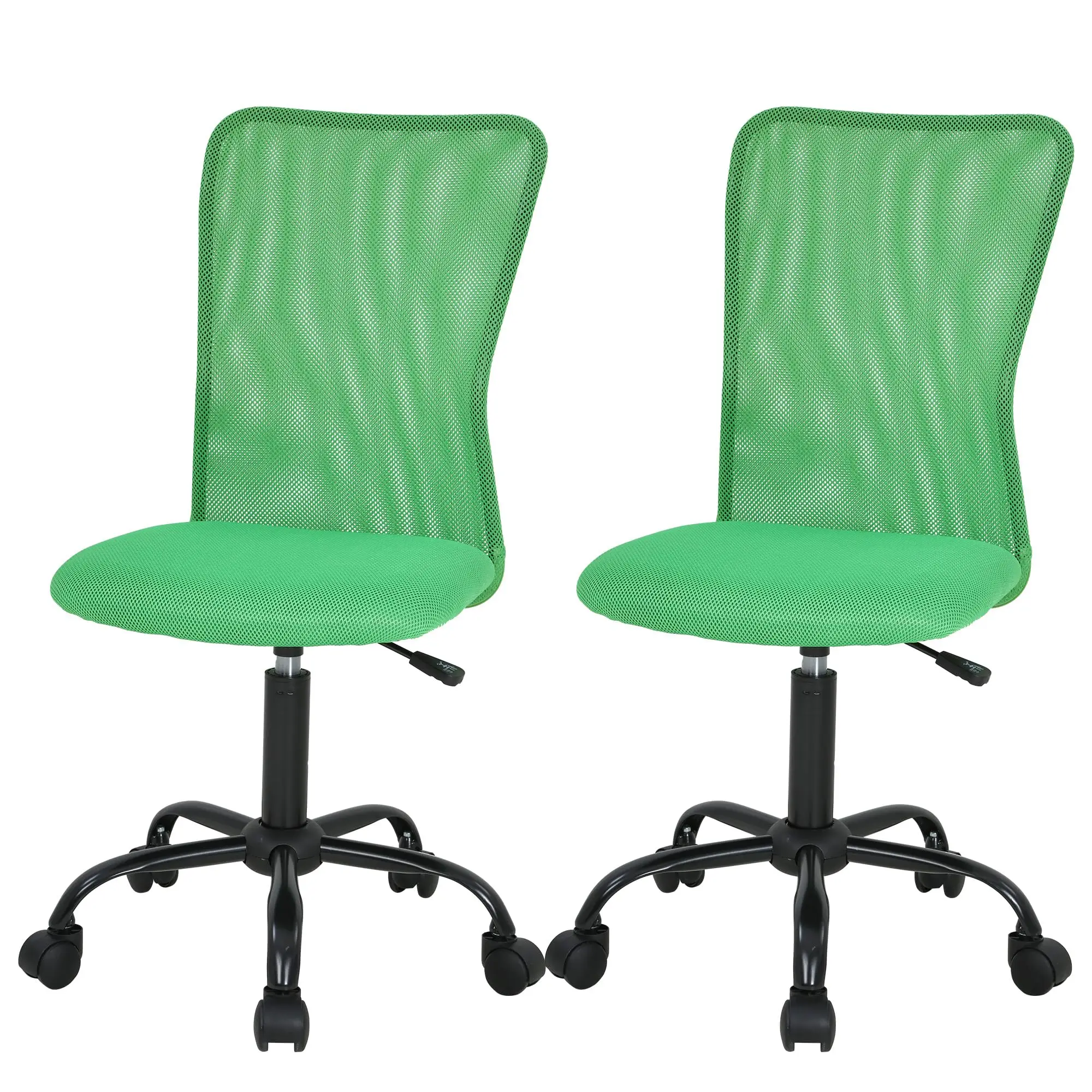 Green Mesh Mid-Back Office Chair Without Arms, Adjustable Height, Swivel Base With Casters, Lumbar Support
Green Mesh Mid-Back Office Chair Without Arms, Adjustable Height, Swivel Base With Casters, Lumbar Support