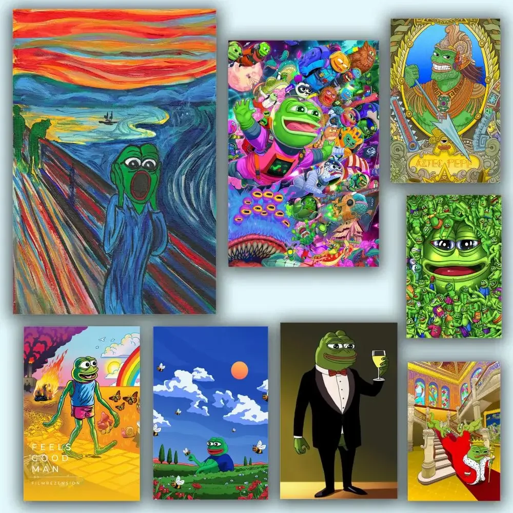 Funny P-Pepe the Frog Poster HD Waterproof PVC Wall Art - Aesthetic Removable For Office Home Bedroom
Funny P-Pepe the Frog Poster HD Waterproof PVC Wall Art - Aesthetic Removable For Office Home Bedroom