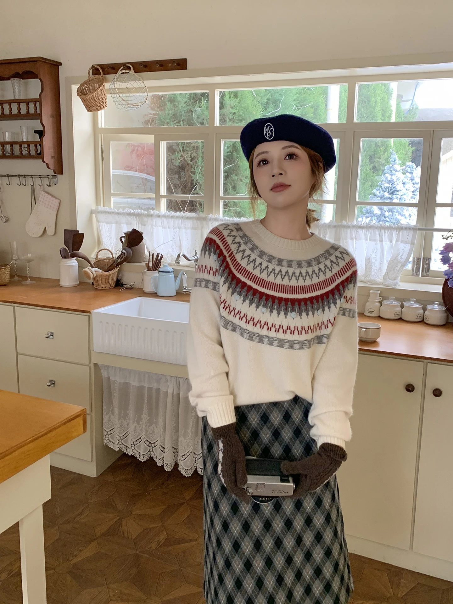 Elinsu Women's round Ne Knitwear Geometric Patterned Fair Isle Sle Versatile Diamond id Top Warm Thiened Long Sve
Elinsu Women's round Ne Knitwear Geometric Patterned Fair Isle Sle Versatile Diamond id Top Warm Thiened Long Sve