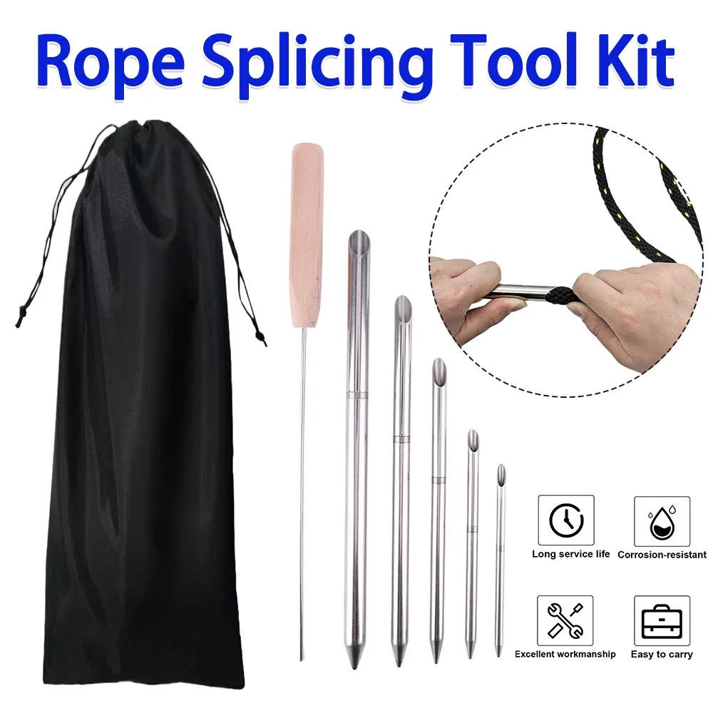 Rope Splicing Tool Kit 0.24in 0.31in 0.39in 0.47in 0.59in and 1pcs Pusher Prevents Ropes Slipping Out for Double Braid Eye Line
Rope Splicing Tool Kit 0.24in 0.31in 0.39in 0.47in 0.59in and 1pcs Pusher Prevents Ropes Slipping Out for Double Braid Eye Line