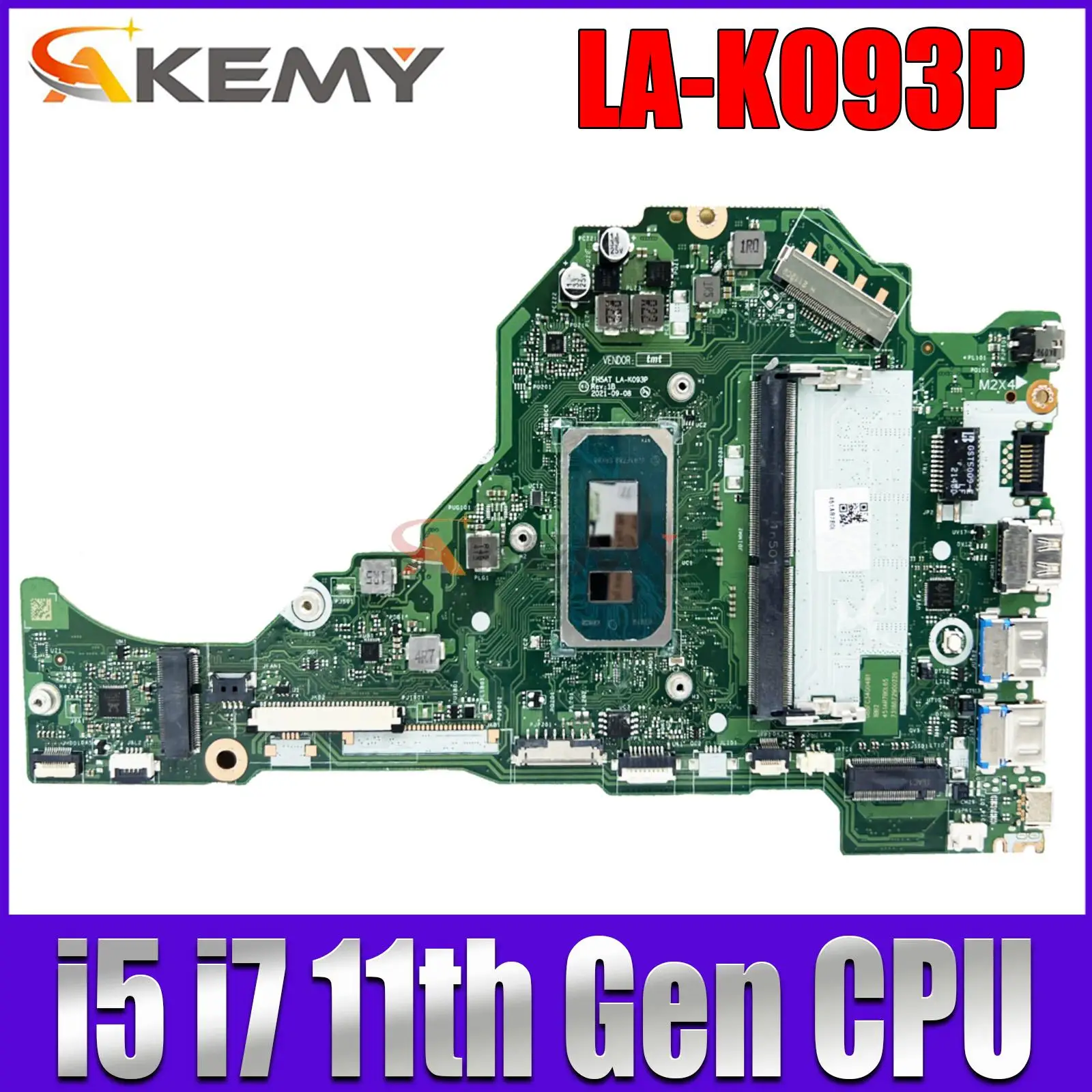 Материнская плата для ноутбука Acer 5 A514-54 Z5WE3 LA-K093P i3-1115G4 i5-1135G7 i7-1165G7 с оперативной памятью Aspire A515-56
Материнская плата для ноутбука Acer 5 A514-54 Z5WE3 LA-K093P i3-1115G4 i5-1135G7 i7-1165G7 с оперативной памятью Aspire A515-56