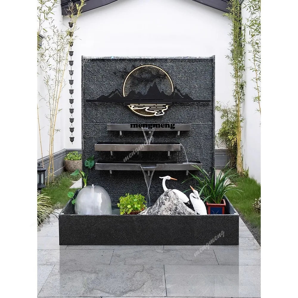 Water curtain wall, folding water screen wall, double-sided fish pond, outdoor courtyard stone landscape waterscape ornaments
Water curtain wall, folding water screen wall, double-sided fish pond, outdoor courtyard stone landscape waterscape ornaments