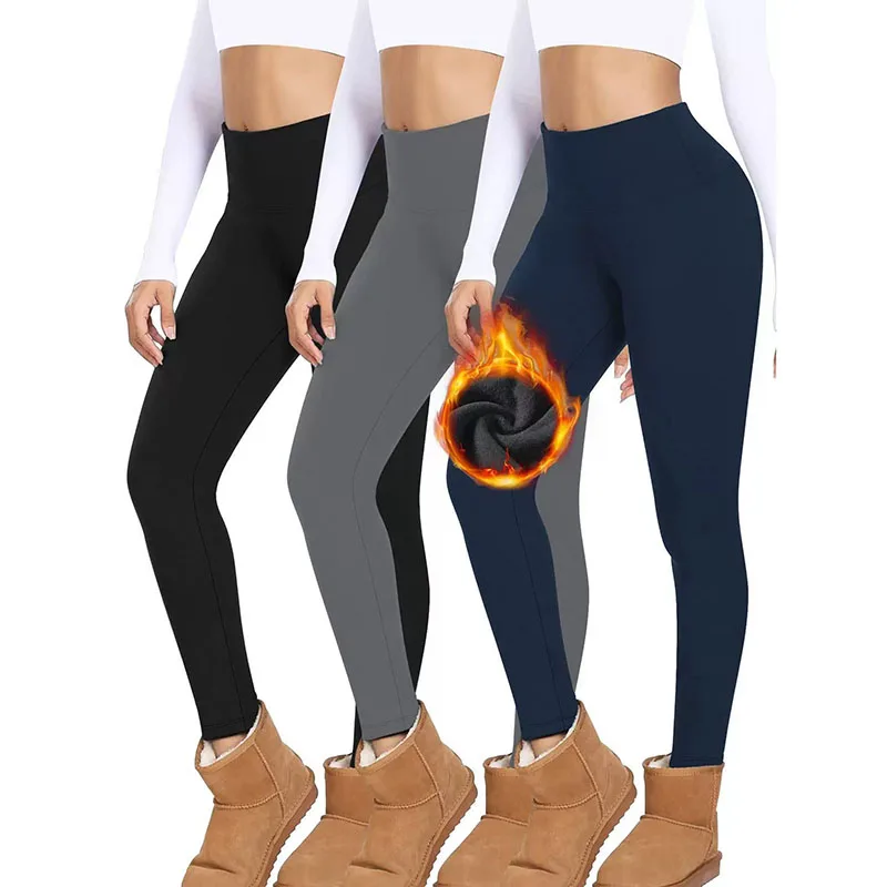 Women's Fleece Yoga Pants Autumn Winter High Waist Warm Elastic Leggings Basic Slimming Casual Soft Fitness Sports Leggings
Women's Fleece Yoga Pants Autumn Winter High Waist Warm Elastic Leggings Basic Slimming Casual Soft Fitness Sports Leggings