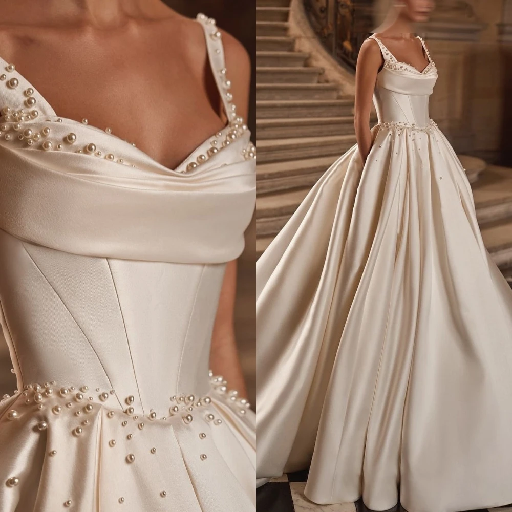 Customized Elegant A-Line White Evening Dress Formal Bridal Party High Quality Pearls Delicate Zipper Back Robe de mariée
Customized Elegant A-Line White Evening Dress Formal Bridal Party High Quality Pearls Delicate Zipper Back Robe de mariée