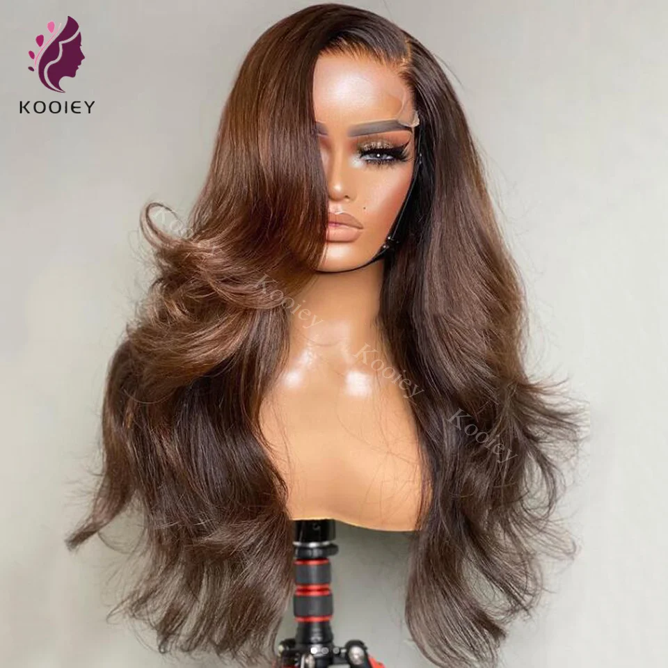 Chocolate Brown Brazilian Body Wave 13x4/13x6 Lace Frontal Wigs For Black Women #4 Colored Dark Brown Silk Top Base Closure Wigs
Chocolate Brown Brazilian Body Wave 13x4/13x6 Lace Frontal Wigs For Black Women #4 Colored Dark Brown Silk Top Base Closure Wigs
