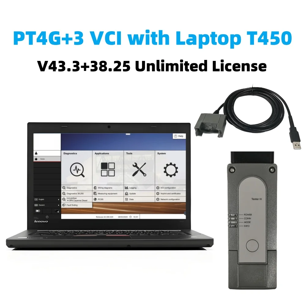 Новый тестер PIW PT4G + 3 III с диагностическим инструментом T450 Программирование PT3G Режим инженера Программное обеспечение SSD V43.3 + 38.25 Автомобильный диагностический инструмент
Новый тестер PIW PT4G + 3 III с диагностическим инструментом T450 Программирование PT3G Режим инженера Программное обеспечение SSD V43.3 + 38.25 Автомобильный диагностический инструмент