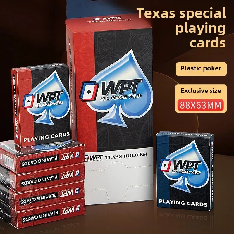 Texas Poker Playing Cards Waterproof Anti-Folding Durable Widen and ThickenWPTOfficial Game-Specific PlasticPVCCustomization
Texas Poker Playing Cards Waterproof Anti-Folding Durable Widen and ThickenWPTOfficial Game-Specific PlasticPVCCustomization