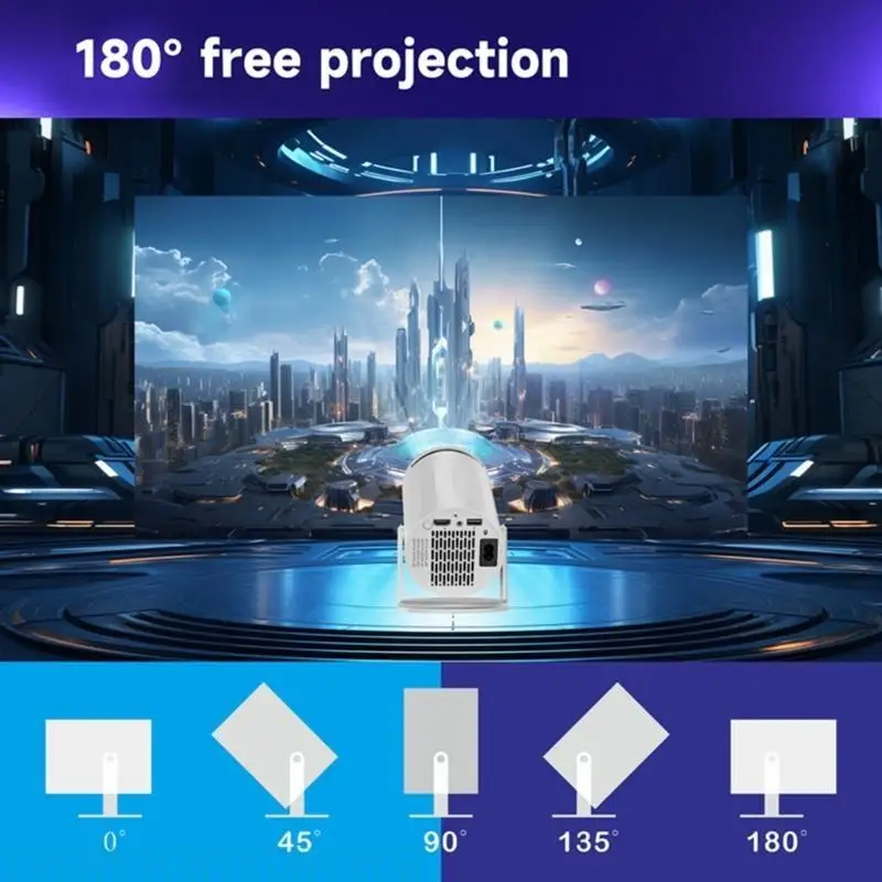 Y1UB YL02 Portable Projector Home Office 4KHD Intelligent Small High Defination Low Noise Mini Projectors 120LM ANSI
Y1UB YL02 Portable Projector Home Office 4KHD Intelligent Small High Defination Low Noise Mini Projectors 120LM ANSI