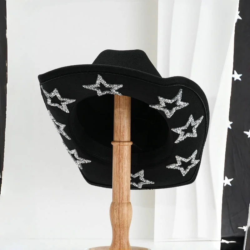 Disco Beach Cowboy Hat Rhinestone Woman for Cowgirl Costume, Cowboy Party Hats, Rave Festival Accessories
Disco Beach Cowboy Hat Rhinestone Woman for Cowgirl Costume, Cowboy Party Hats, Rave Festival Accessories