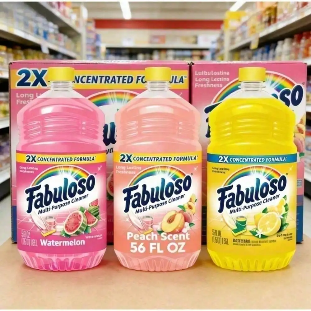 Stock Up | 2X Concentrated Peach Violet & Coconut Multi-Surface Cleaner | No-rinse floor formula with eco-friendly reduced-plastic packaging.
Stock Up | 2X Concentrated Peach Violet & Coconut Multi-Surface Cleaner | No-rinse floor formula with eco-friendly reduced-plastic packaging.