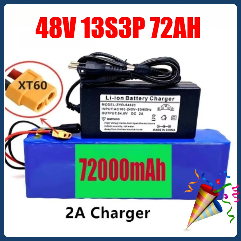 Electric Bicycle Battery 48v 72.0ah Lithium Battery 18650 Lithium-ion Battery Pack 13S3P + Charging
Electric Bicycle Battery 48v 72.0ah Lithium Battery 18650 Lithium-ion Battery Pack 13S3P + Charging