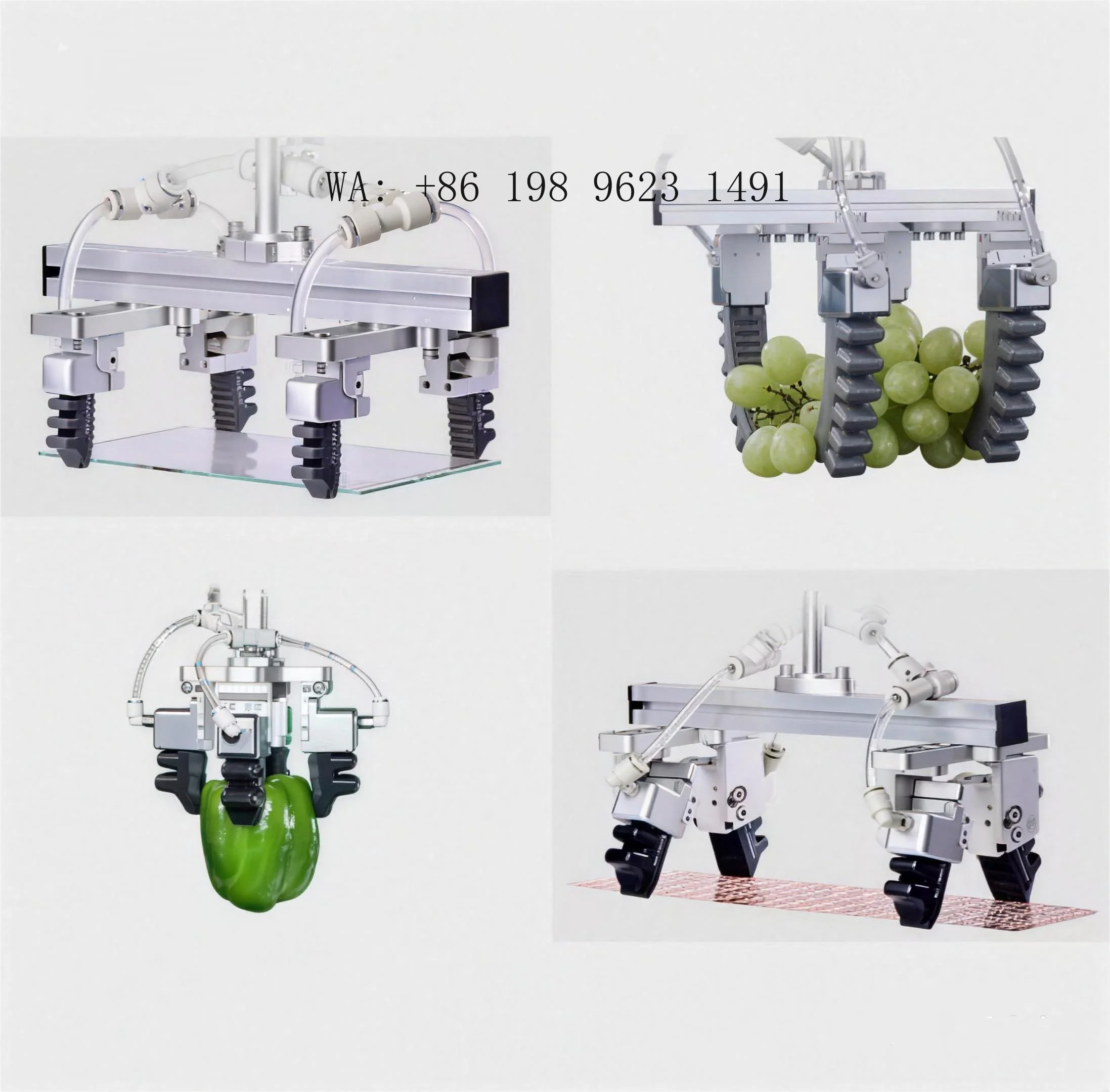 Pneumatic Soft Touch Gripper Complete Set Flexible Artificial Finger End Effector for Industrial Collaborative Robot Automation
Pneumatic Soft Touch Gripper Complete Set Flexible Artificial Finger End Effector for Industrial Collaborative Robot Automation