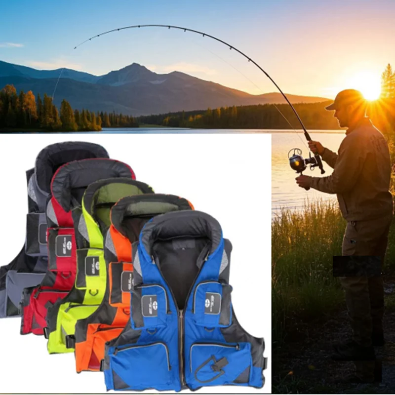 Жилет для плавания Изысканный водонепроницаемый съемный спасательный жилет для серфинга на воде Спасательный жилет для рыбалки с хранитью рыболовных снастей
Жилет для плавания Изысканный водонепроницаемый съемный спасательный жилет для серфинга на воде Спасательный жилет для рыбалки с хранитью рыболовных снастей