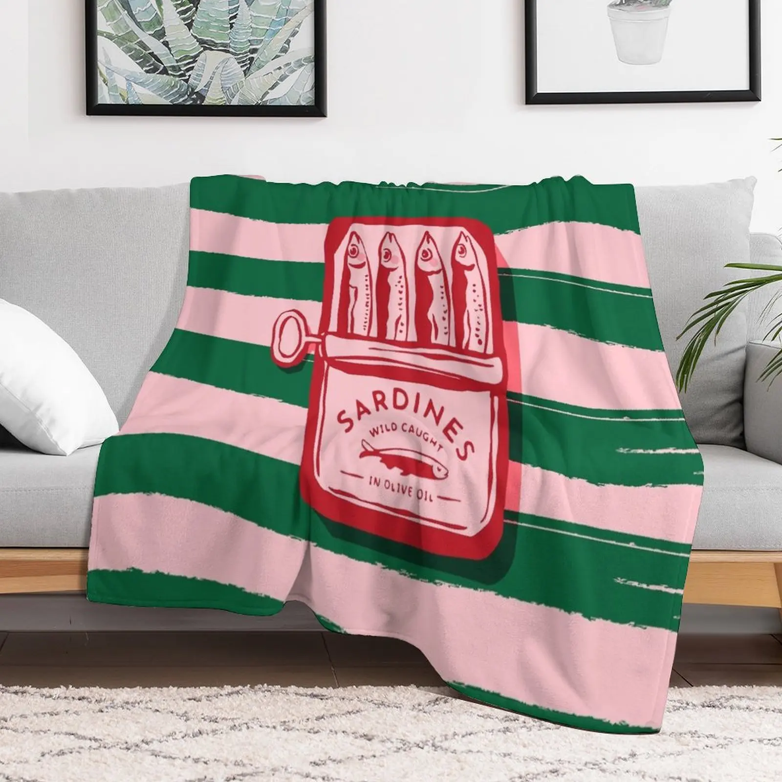 Sardines, colourful maximalist vintage food design Throw Blanket Kid'S manga Blankets
Sardines, colourful maximalist vintage food design Throw Blanket Kid'S manga Blankets