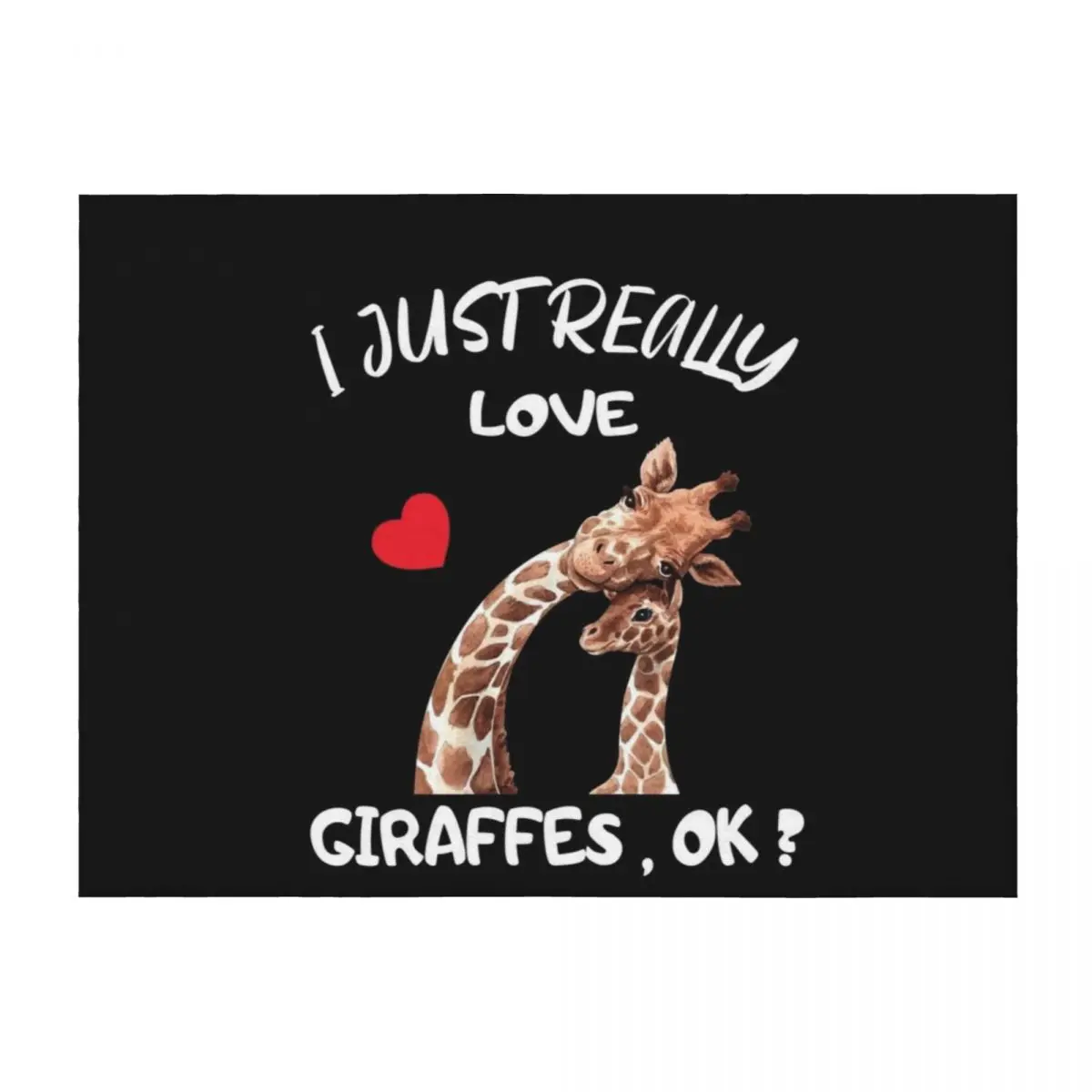 I just really love giraffes Throw Blanket bed plaid cosplay anime Weighted Blankets
I just really love giraffes Throw Blanket bed plaid cosplay anime Weighted Blankets