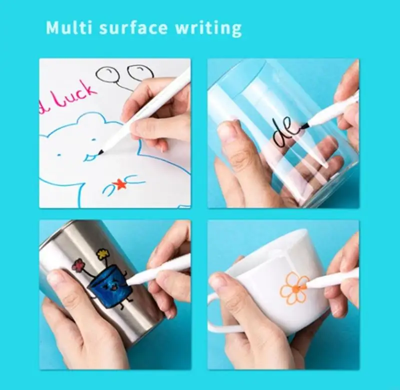 8 Color Whiteboard Marker Refillable Colored Marker Quick Drying Whiteboard Pen D5QC
8 Color Whiteboard Marker Refillable Colored Marker Quick Drying Whiteboard Pen D5QC