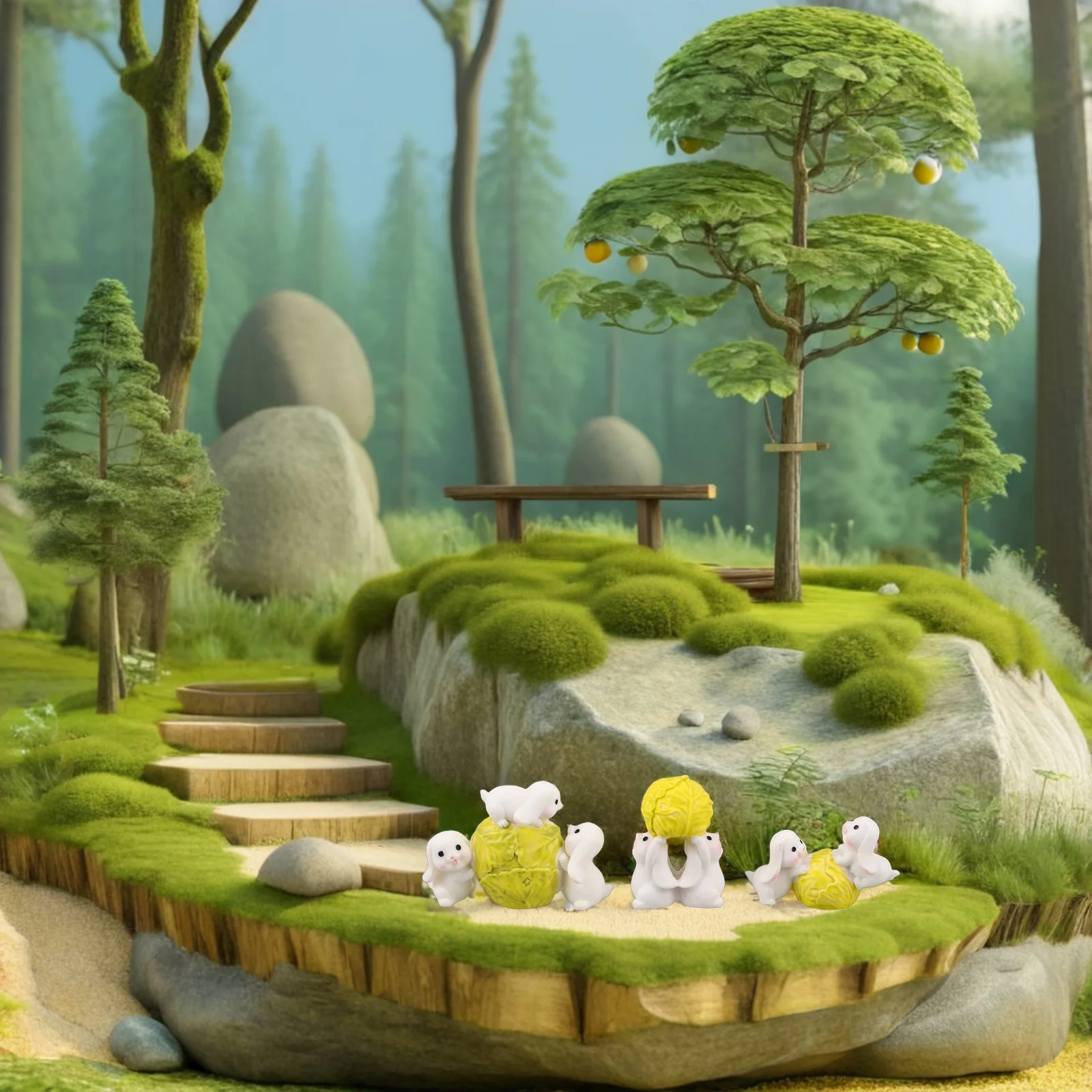 3Pcs Micro Landscape Rabbit Statues Resin Miniature Bunny Ornaments Easter Table Decorations Garden Animal Resin Ornaments
3Pcs Micro Landscape Rabbit Statues Resin Miniature Bunny Ornaments Easter Table Decorations Garden Animal Resin Ornaments