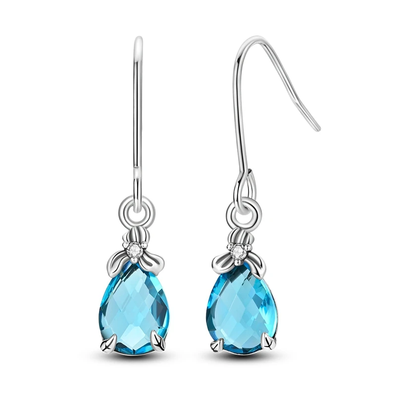 925 Sterling Silver Earrings Women Sparkling Larkspur Gemstone Drop Earring For Anniversary Wedding Jewelry Gifts
925 Sterling Silver Earrings Women Sparkling Larkspur Gemstone Drop Earring For Anniversary Wedding Jewelry Gifts