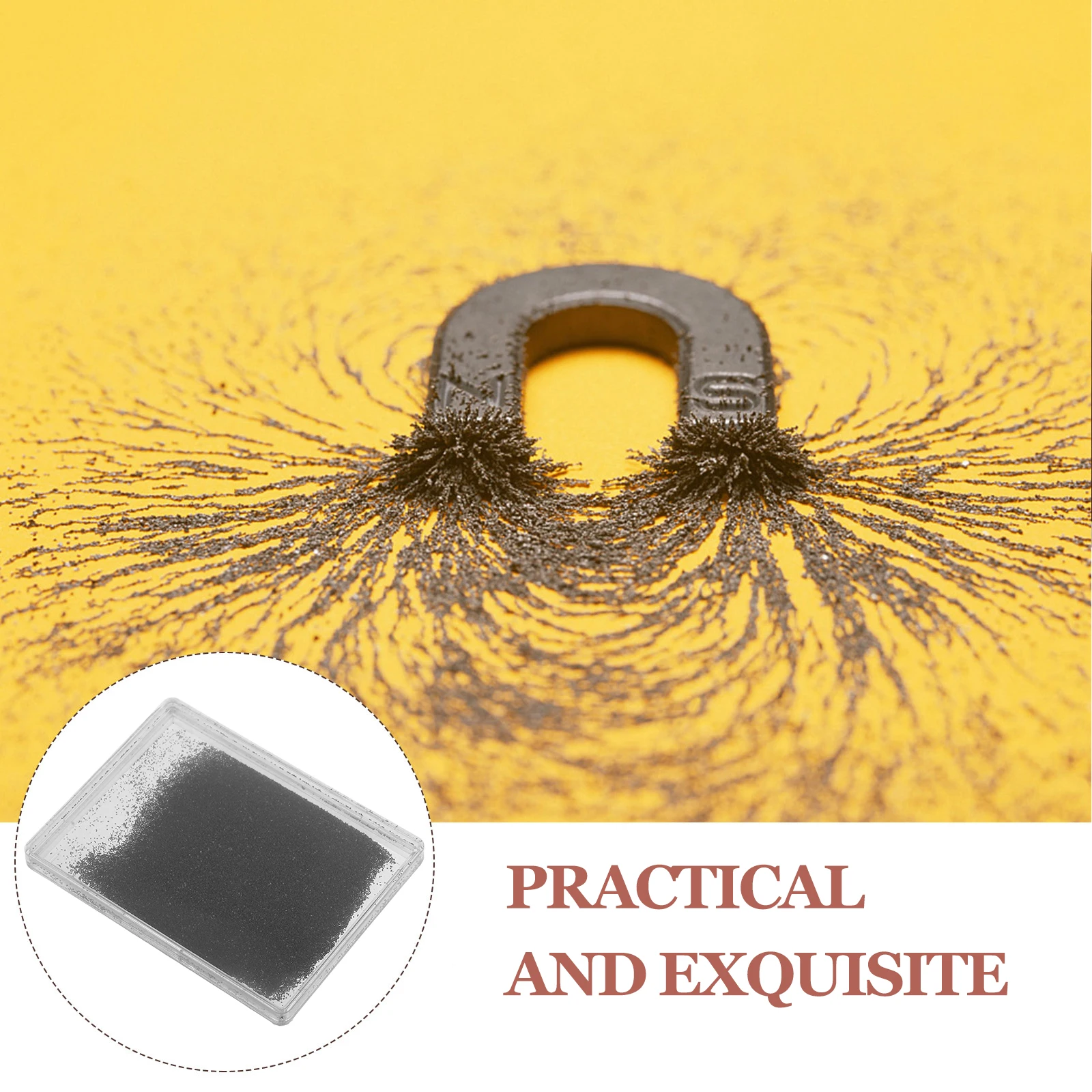 5pcs Iron Powder Magnetic Field Demonstrator Science Experiment Tools Visual Learning Aid Physics Lab Teaching Magnetic Sand
5pcs Iron Powder Magnetic Field Demonstrator Science Experiment Tools Visual Learning Aid Physics Lab Teaching Magnetic Sand