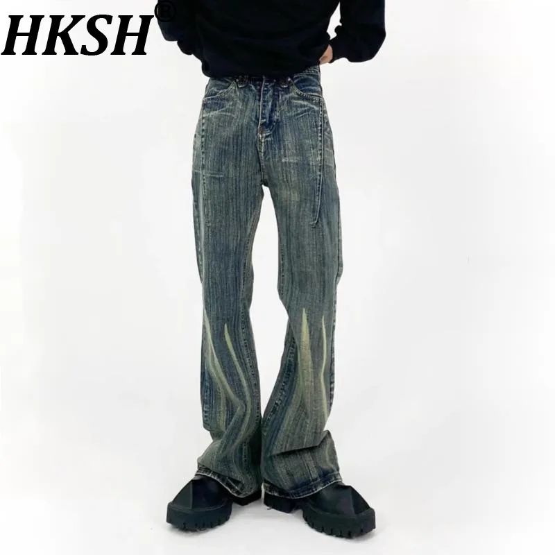 HKSH Man Tide Autumn New American High Street Retro Bamboo Texture Flared Jeans High Washed Denim Pants Fashion Chic Ins HK8748
HKSH Man Tide Autumn New American High Street Retro Bamboo Texture Flared Jeans High Washed Denim Pants Fashion Chic Ins HK8748